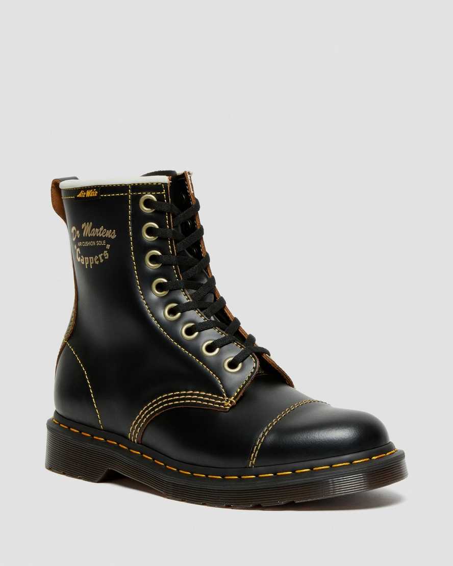 Dr. Martens Capper Vintage Smooth Deri Kadın Bağcıklı Bot - Bot Siyah |DHYGI4731|